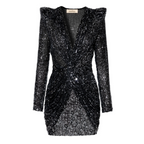 Delailah Black Sequin Dress