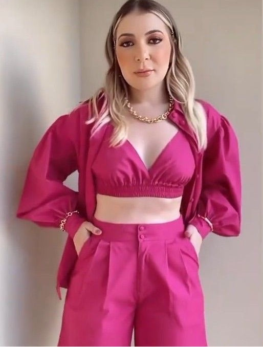 Alaaya Co-ord in Pink