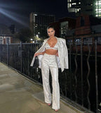 Flashing Lights Boss Up Glitter Suit