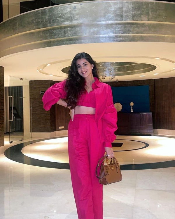 Alaaya Co-ord in Pink