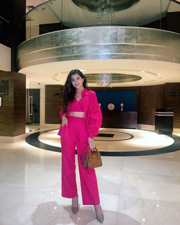 Alaaya Co-ord in Pink