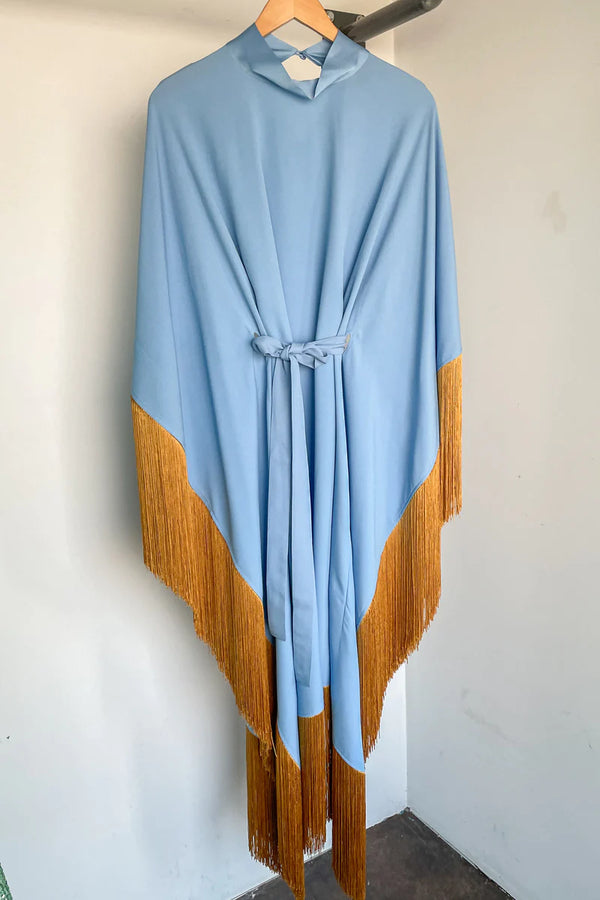 Melissa Duotone Fringe Kaaftaan