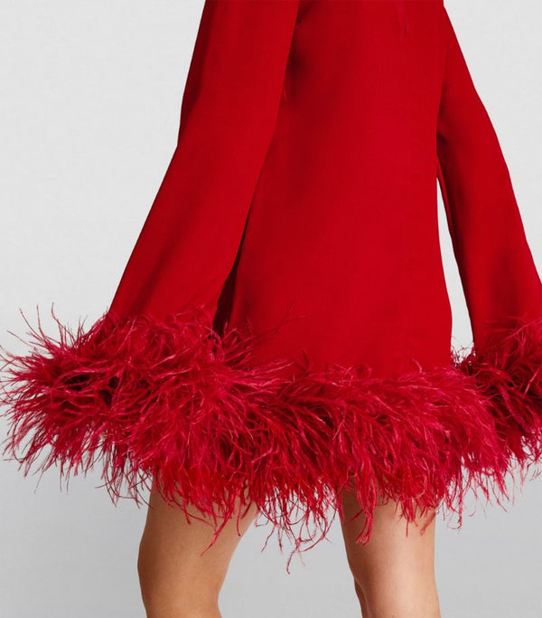 Georgia Sultry Feathered Dress