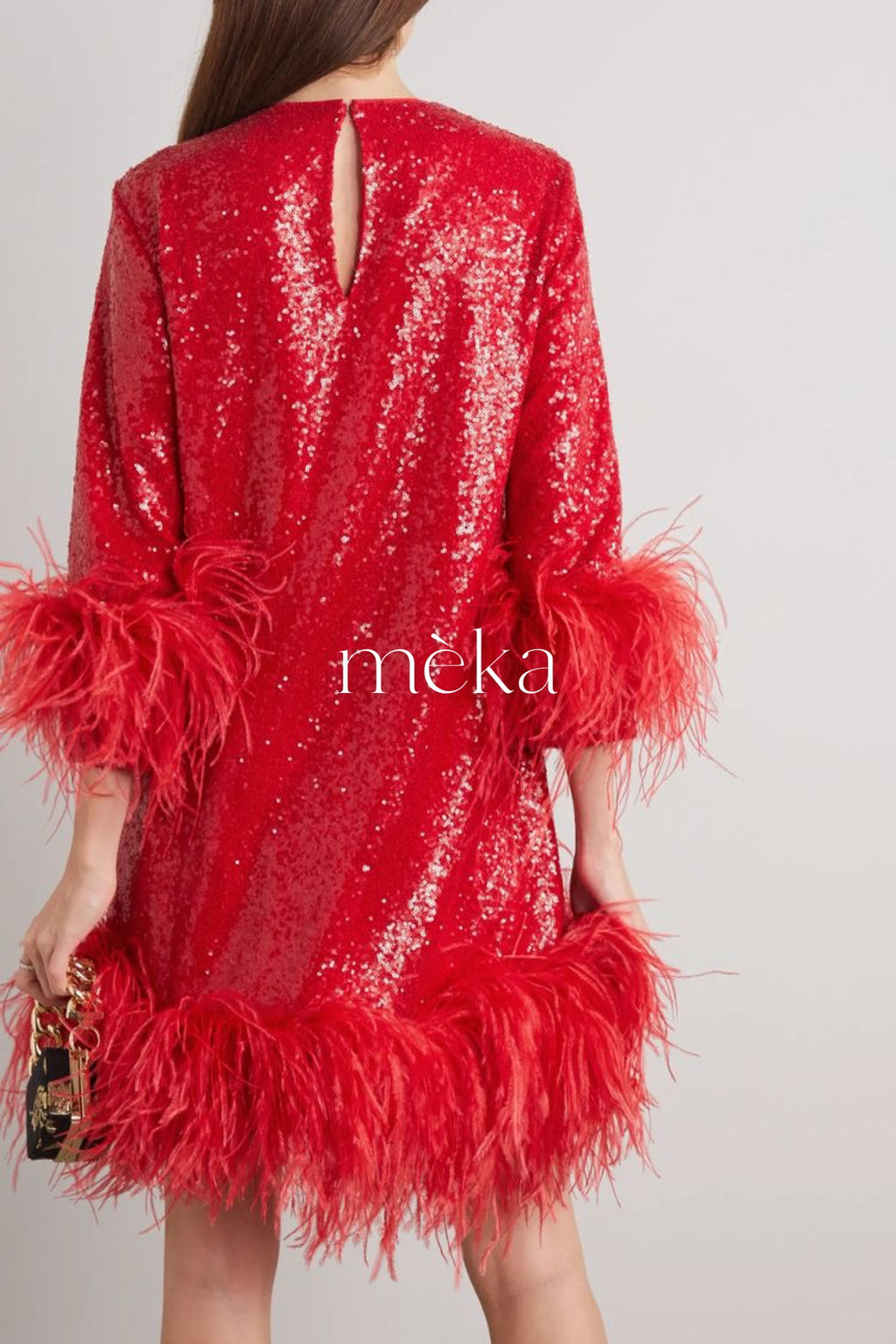 Stella Sultry Sequin Feather Dress
