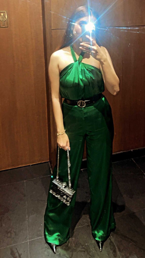 I'm Too Hot For This Co-Ord in Emerald Green