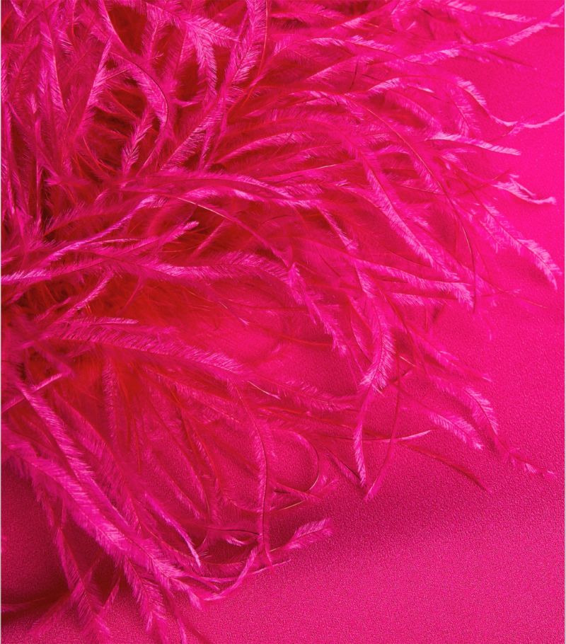 Pink Sapphire Sultry Feathered Dress