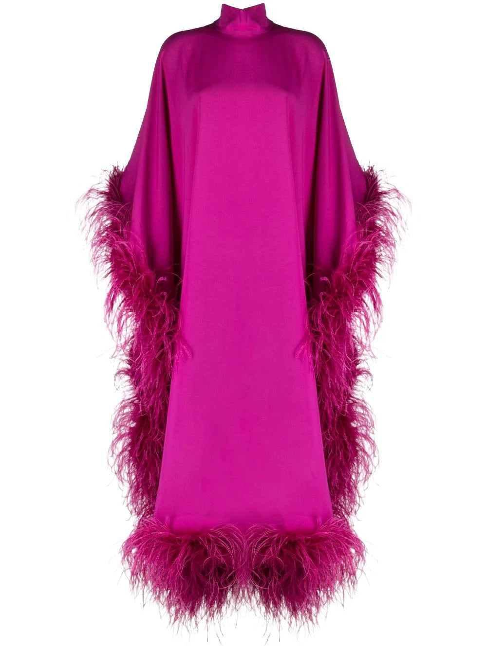 Brielle Sultry Pink Feather Dress