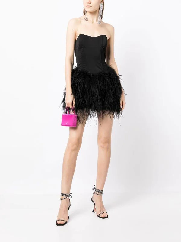 Giselle Corset Feather Dress