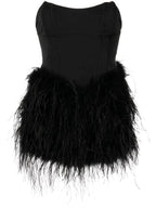 Giselle Corset Feather Dress