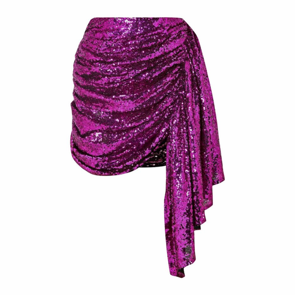 Beatrice Draped Sequin Skirt